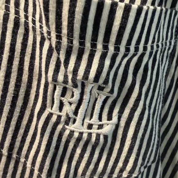 Ralph Lauren Black and White Striped Pajama Set - Picture 10 of 10